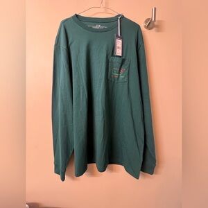 Men's Vineyard Vines Green Long Sleeve Shirt